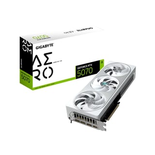 Gigabyte GeForce RTX 5070 AERO OC 12G Graphics Card, 12GB GDDR7, DLSS 4 - GV-N5070AERO-OC-12GD