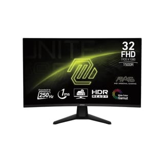 MSI MAG 32C6X 32" FHD VA 250Hz (OC) 1ms Curved Gaming Monitor - Black | 9S6-3DD41M-028