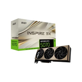 MSI GeForce RTX 5070 INSPIRE 3X OC Graphics Card, 12GB GDDR7, DLSS 4 - G5070-12I3C