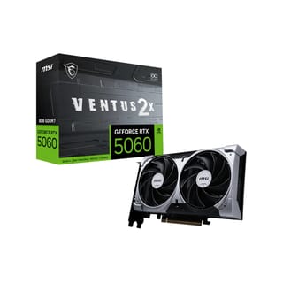 MSI GeForce RTX 5060 8G VENTUS 2X OC Graphics Card, 8GB GDDR7, DLSS 4 - 912-V537-017