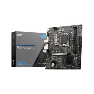 MSI PRO H610M-G DDR5 LGA 1700 Micro ATX Motherboard – Black - 911-7D46-234