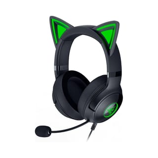 Razer Kraken Kitty V2 Wired RGB Gaming Headset with Kitty Ears - Black | RZ04-04730100-R3M1