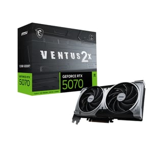 MSI GeForce RTX 5070 VENTUS 2X Graphics Card, 12GB GDDR7, DLSS 4 - G5070-12V2