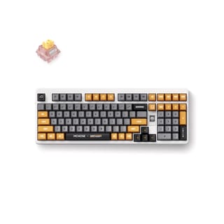 MCHOSE x Unbox Therapy - UT98 Silent Peach V3 Switch Mechanical Keyboard - Retro Therapy | HW-UT98-4