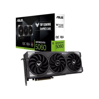 ASUS TUF Gaming GeForce RTX 5060 OC Graphics Card, 8GB GDDR7, DLSS 4 - 90YV0N00-M0NA00