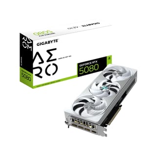 GIGABYTE GeForce RTX 5080 AERO OC SFF Graphics Card, 16GB GDDR7, DLSS 4 - GV-N5080AEROOC-16GD