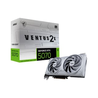 MSI GeForce RTX 5070 VENTUS 2X WHITE Graphics Card, 12GB GDDR7, DLSS 4 - G5070-12V2W