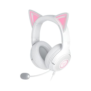 Razer Kraken Kitty V2 Wired RGB Gaming Headset with Kitty Ears - White | RZ04-04730600-R3M1