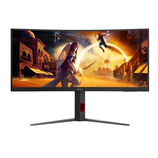 AOC Black 34" LED Gaming Monitor (CU34G4Z) - 0.3 ms, 240Hz, WQHD, 1500R Curved (CU34G4Z)