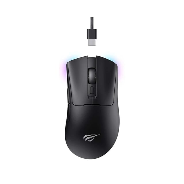 HAVIT Quad-mode 2.4GHz Wireless Gaming Mouse - Black (PMW3325, 10000 DPI, 7 Buttons) - MS966WB