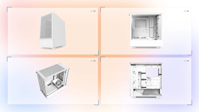 NZXT H5 Flow Compact Airflow Mid-Tower White in Oman