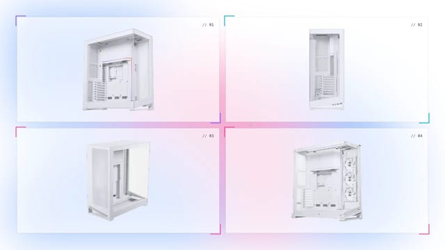 Phanteks NV7 Tempered Glass ATX Gaming Case (White) in Oman