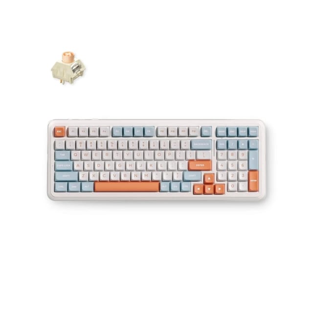MCHOSE K99 V3 Wireless Icy Creamsicle Switch Mechanical Keyboard - Horizon Orange | HW-K99V3-1