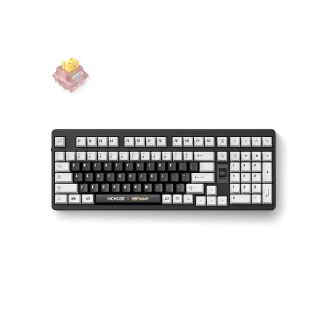 MCHOSE x Unbox Therapy - UT98 Silent Peach V3 Switch Mechanical Keyboard - Classic Therapy | HW-UT98-2