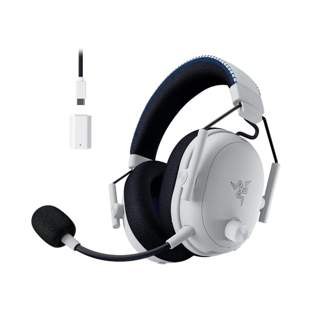 Razer BlackShark V3 Pro Wireless ANC Esports Headset for PlayStation - White | RZ04-05400600-R3G1