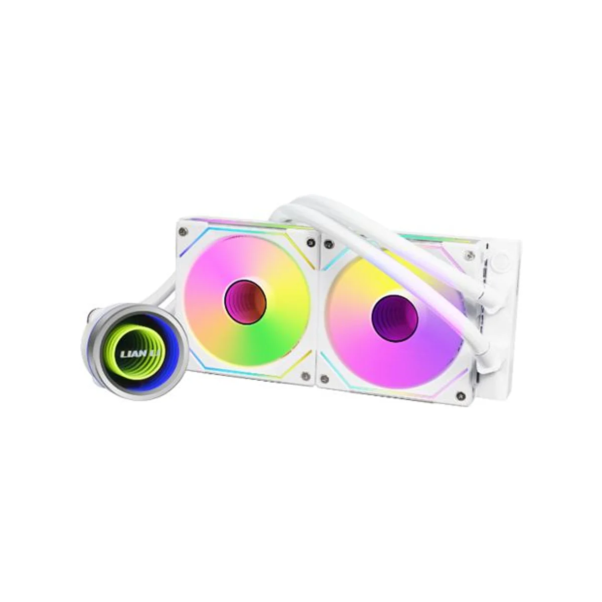 LIAN LI Galahad II Trinity SL-INF 240mm Liquid CPU Cooler - White (240mm, 3200 RPM, FDB) - GA2T24INW