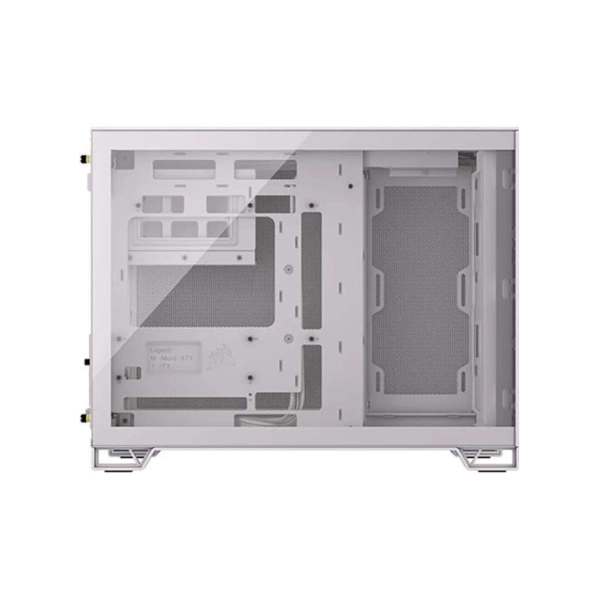 Corsair 2500D Dual Chamber Airflow Gaming Case - White - CC-9011264-WW view 3