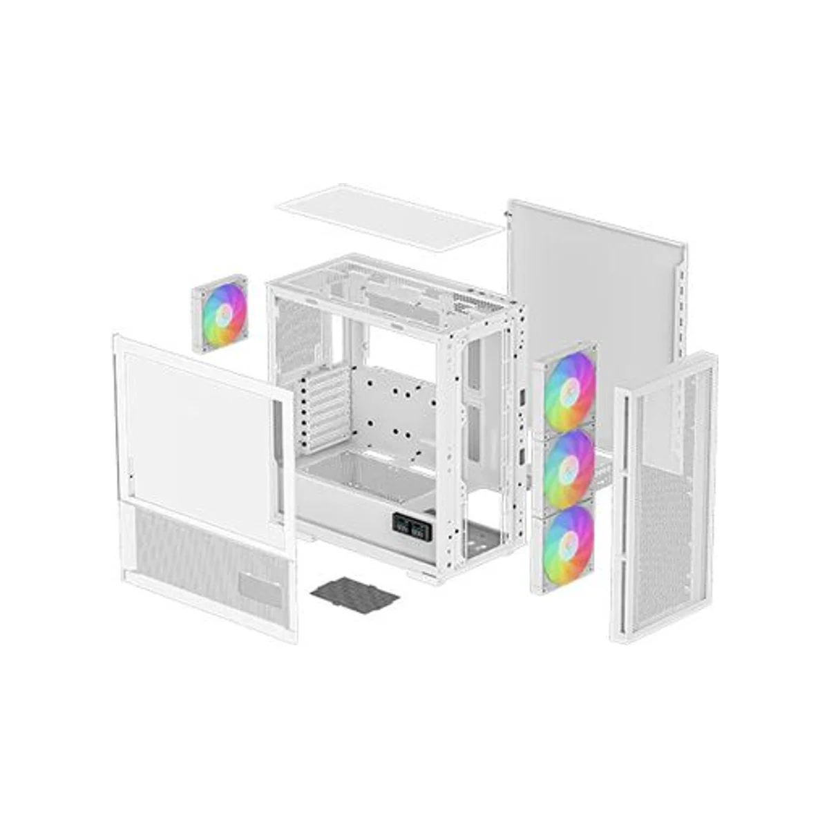 DeepCool CH560 ARGB Digital Mid-Tower Gaming Case - White - R-CH560-WHAPE4D-G-1 view 6