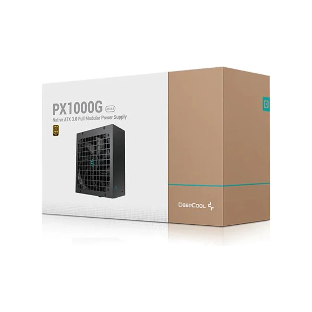 DEEPCOOL PX1000G 1000W 80 Plus Gold Fully Modular Power Supply (ATX12V V3.0, 135mm FDB Fan, 12VHPWR) - R-PXA00G-FC0B-UK