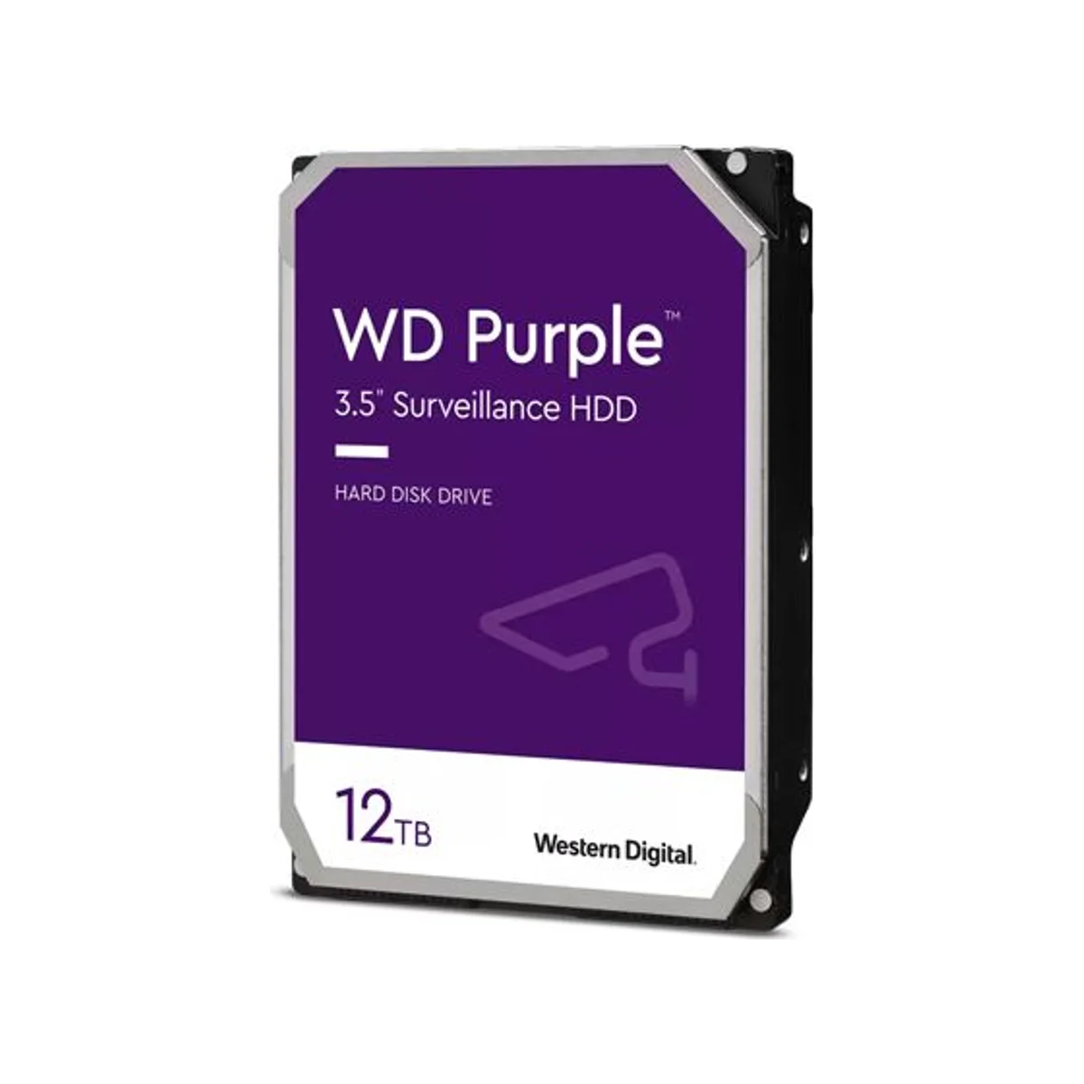 WESTERN DIGITAL WD Purple 12TB 7200RPM SATA III 3.5" Surveillance HDD – WD121PURZ