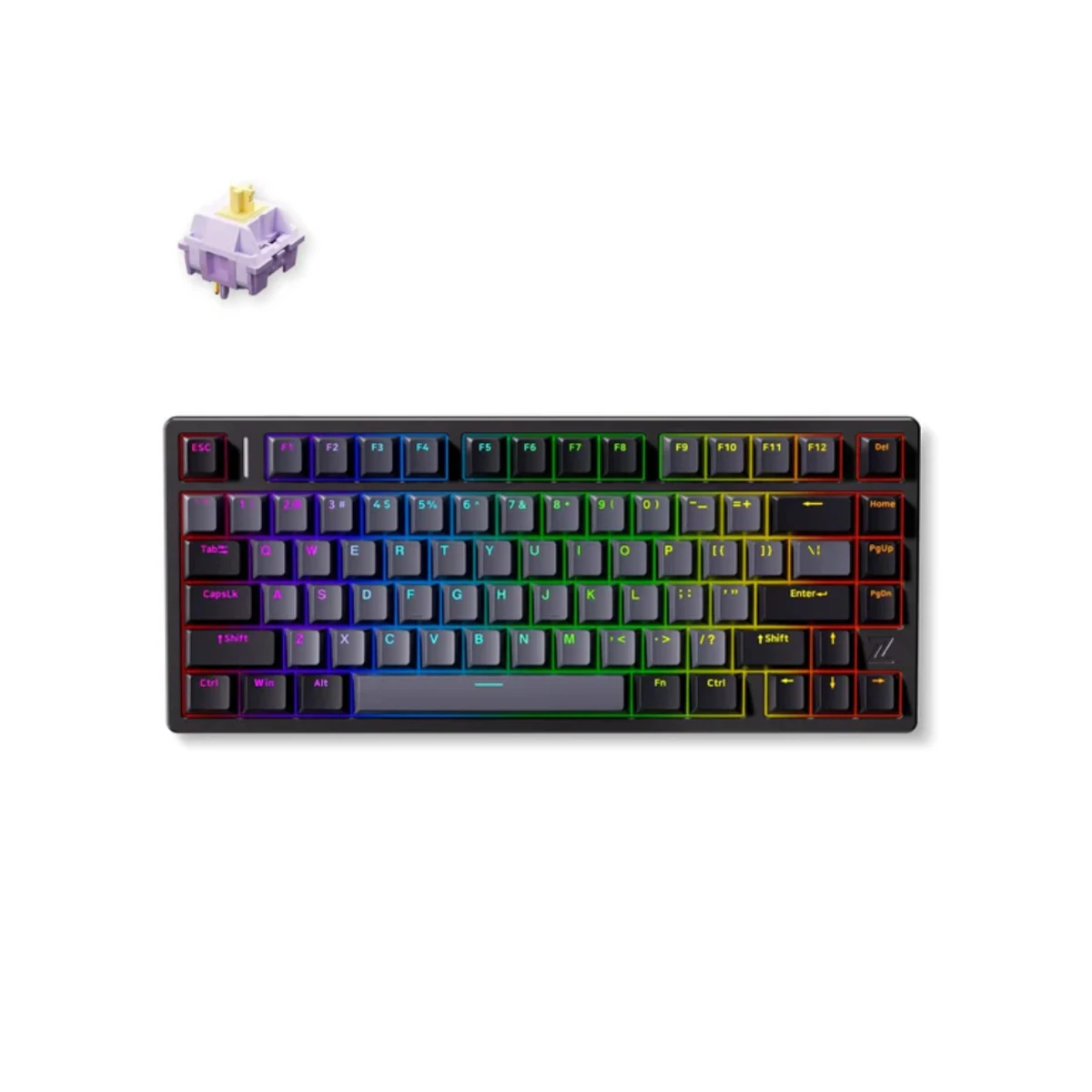 MCHOSE Z75 75% RGB Tri-Mode Mechanical Gaming Keyboard - Black | MC-Z75-3