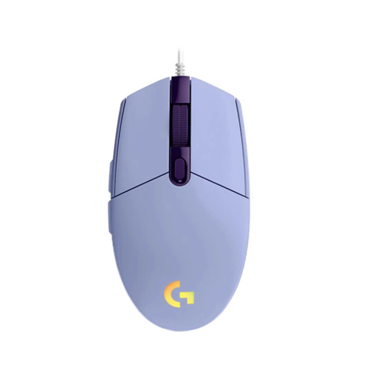 Logitech G LOGITECH G203 LightSync RGB 6 Button Gaming Mouse - Lilac - 8,000 DPI, 6 Programmable Buttons, 85g - 910-005853