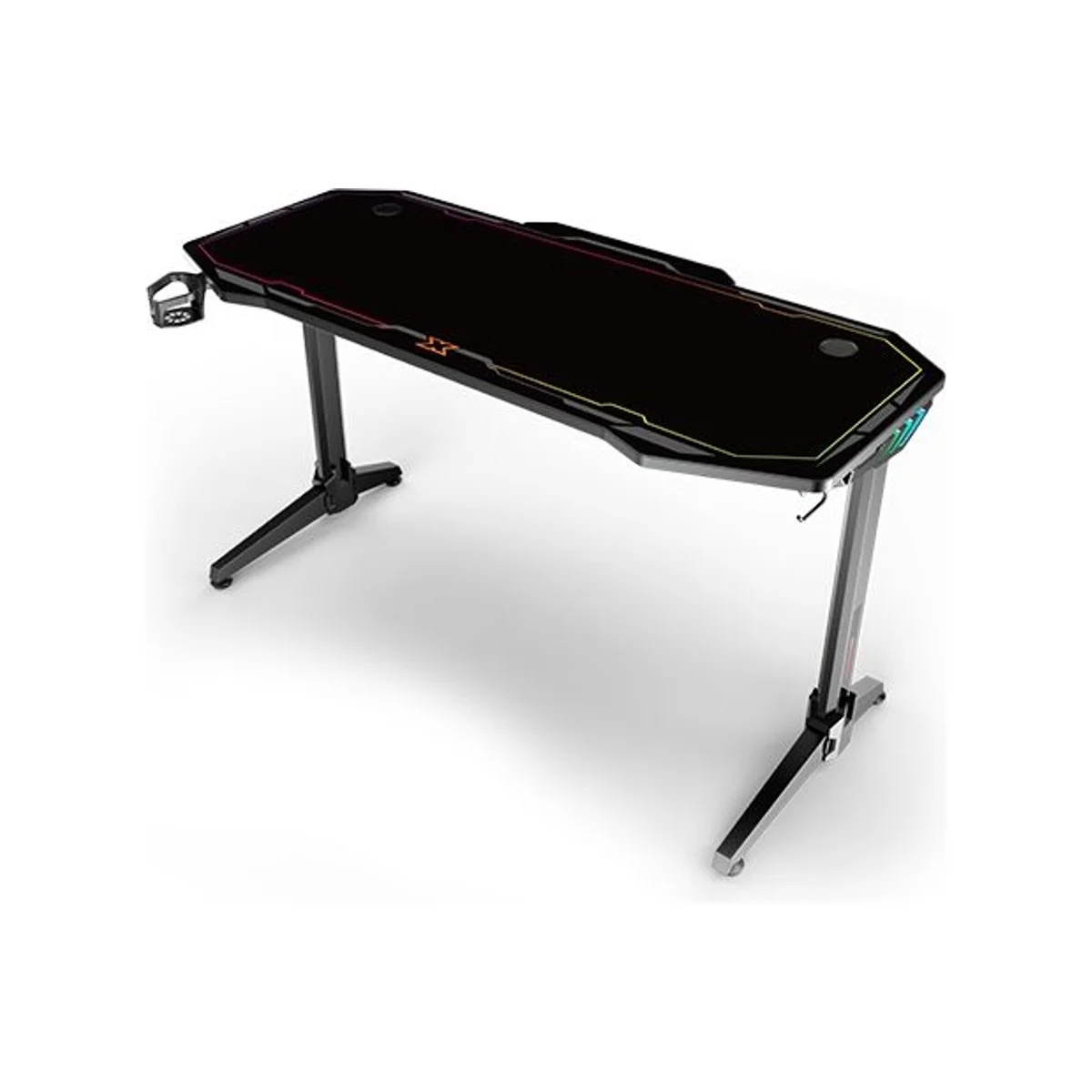XIGMATEK Apex Three RGB Gaming Desk | 140x60cm, 1.8cm Desktop, RGB Lighting - EN46867 view 3