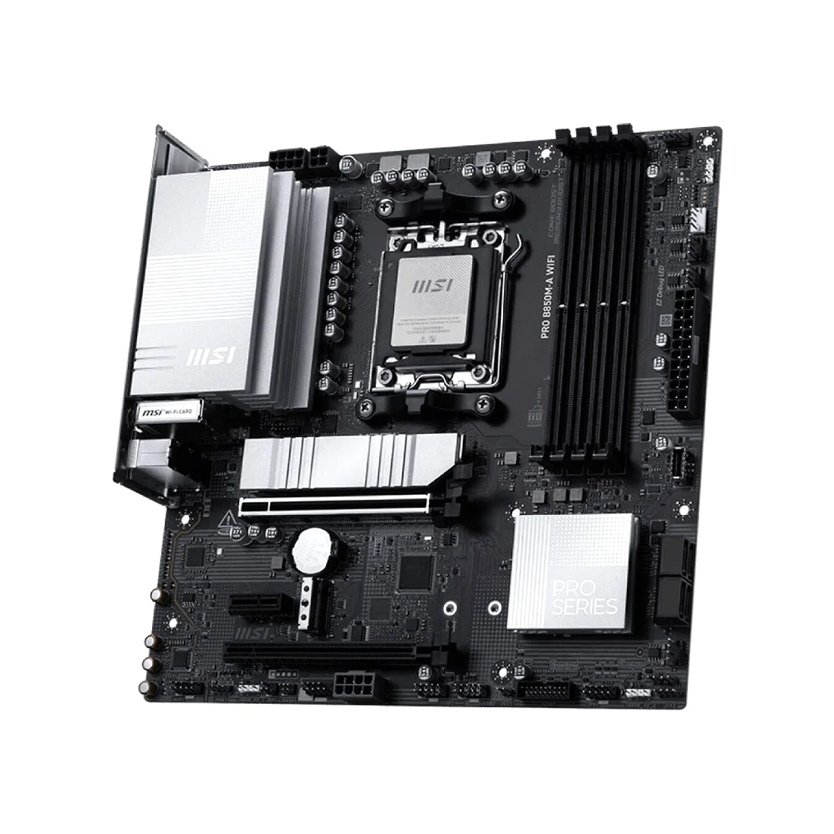 MSI PRO B850M-A WIFI mATX AM5 DDR5 Motherboard - Black - 911-7E66-002 view 3
