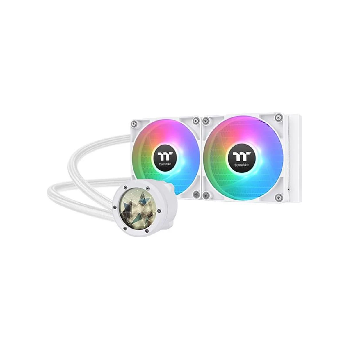 Thermaltake TH240 V2 Ultra ARGB Sync Snow AIO CPU Liquid Cooler - White - CL-W404-PL12SW-A