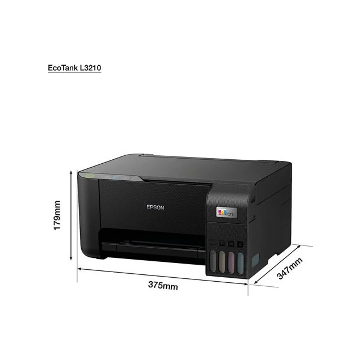 EPSON ECO TANK L3210 All-In-One Ink Tank Printer - Print, Scan, Copy, 5760x1440 DPI, Manual Duplex - C11CJ68405 view 5
