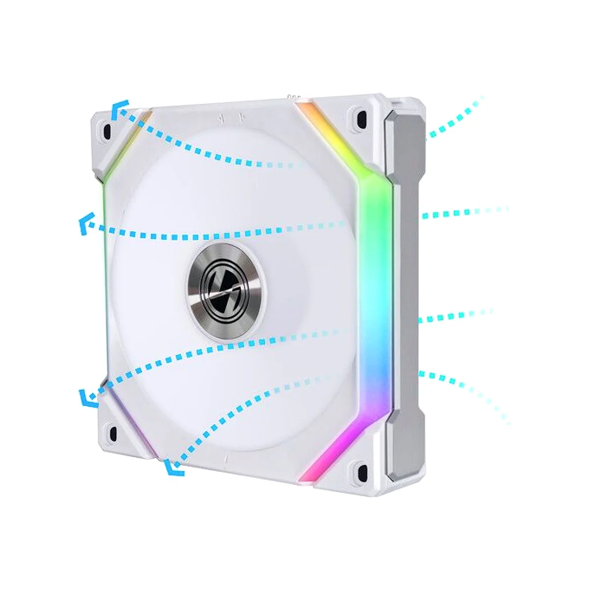 Lian Li UNI FAN SL120 V2 REVERSE BLADE Fan - White - UF-RSL120V2-1W