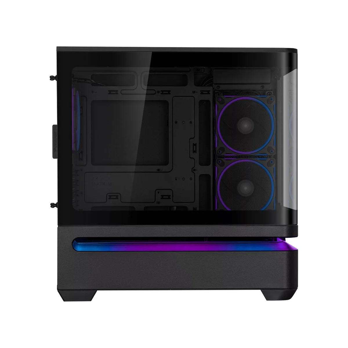 ASUS Prime AP201 Mesh Micro-ATX Gaming Case – Black view 3