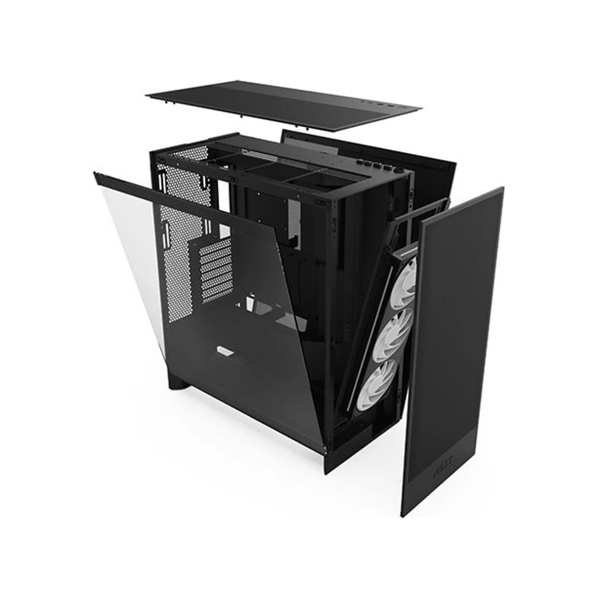 NZXT H7 Flow Mid-Tower ATX Airflow Case - Black - CM-H72FB-01 view 6