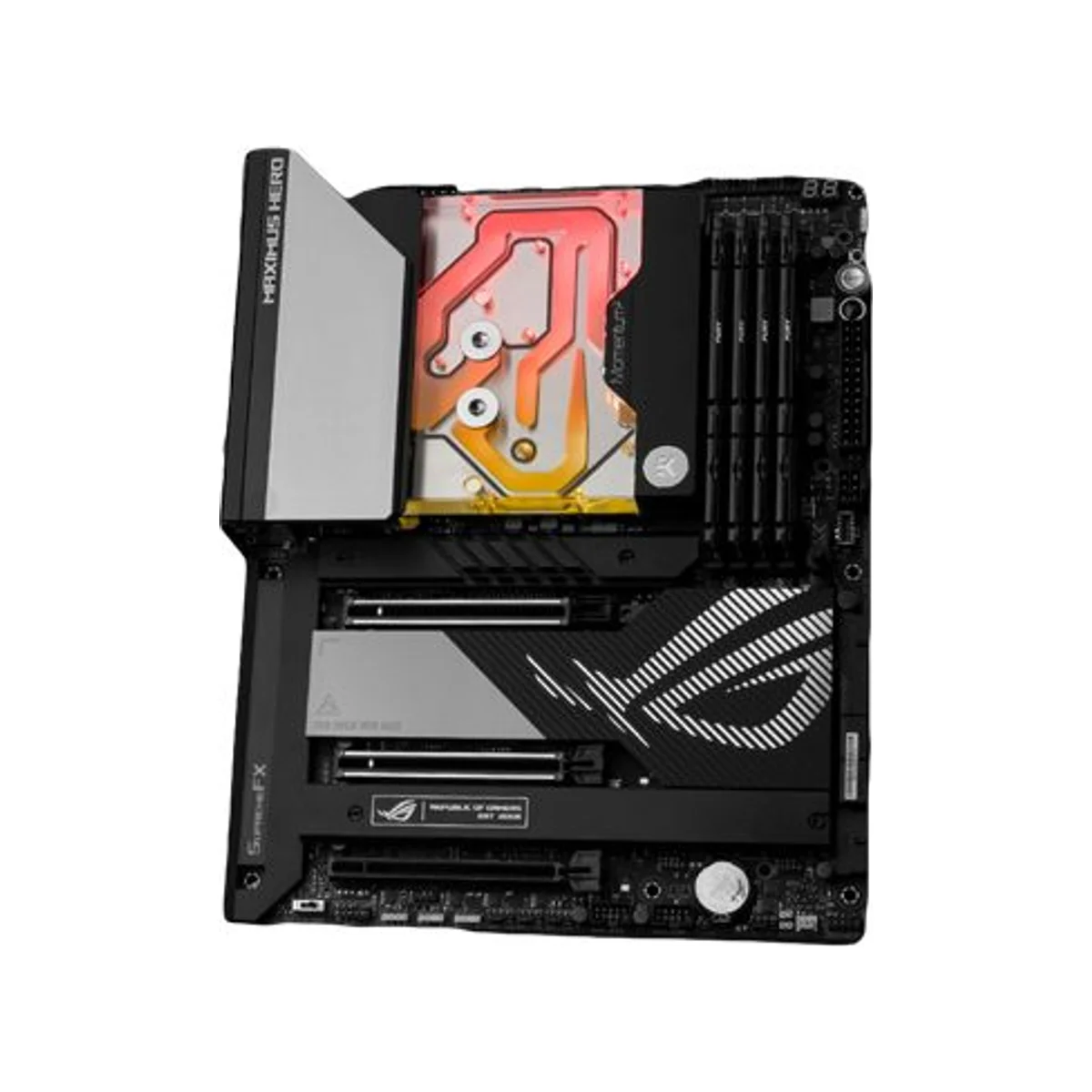 EKWB EK-Quantum Momentum² ROG Maximus Z790 Hero D-RGB Monoblock (Plexi) - LGA 1700, Nickel Plexi - 3831109903278 view 4