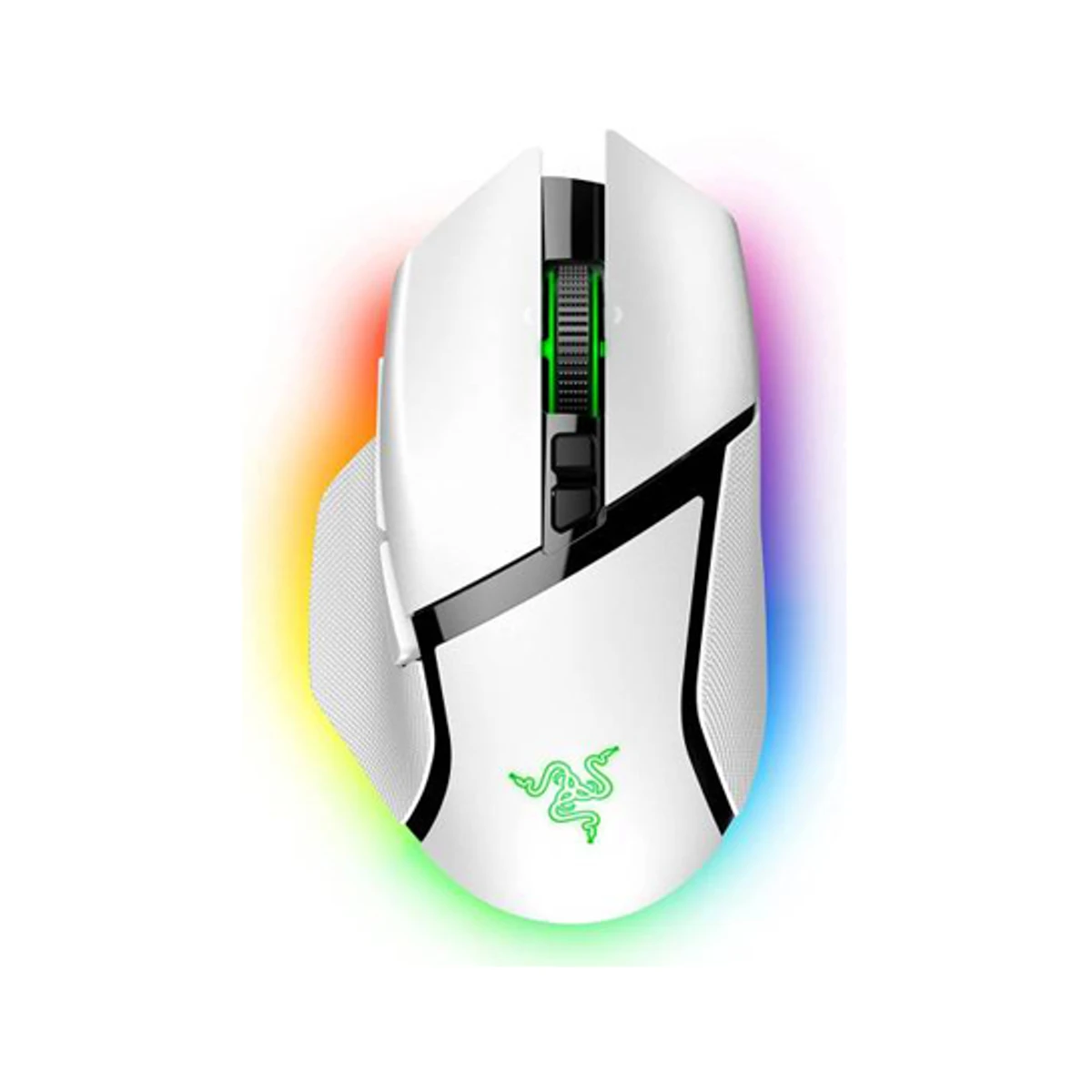 Razer Basilisk V3 Pro Wireless/Wired Gaming Mouse - White (30000 DPI, 90 Hours Battery, 11 Programmable Buttons) - RZ01-04620200-R3G1