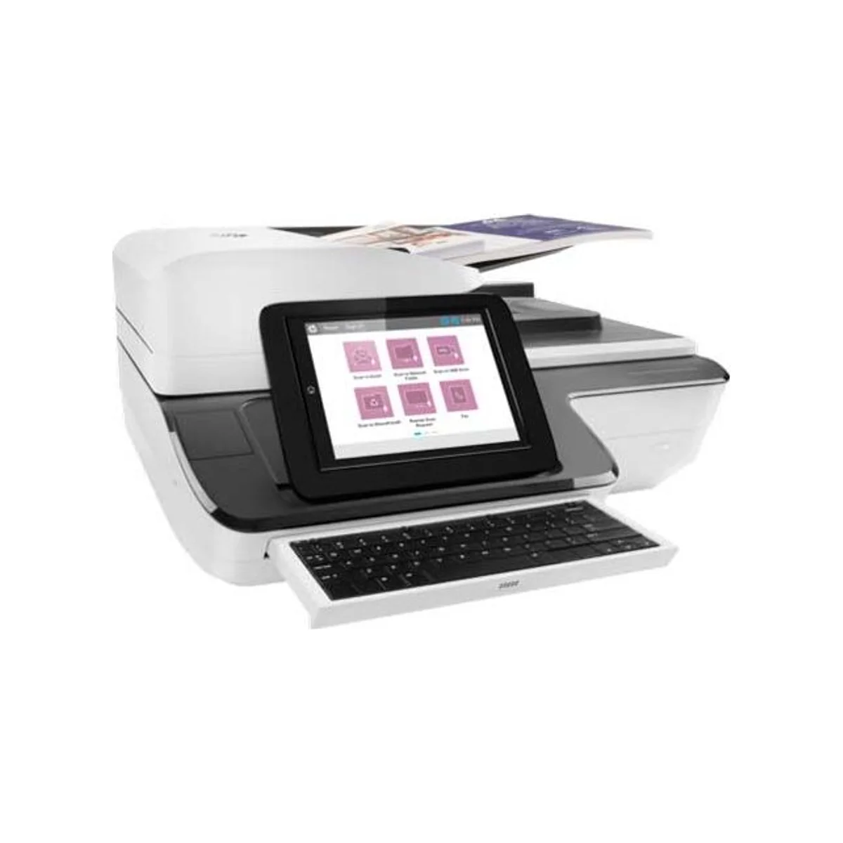 HP ScanJet Enterprise Flow N9120 fn2 Document Scanner - White (Key Specs: 600 dpi, 24-bit Color Depth, 200-sheet ADF, 120 ppm) - L2763A view 7