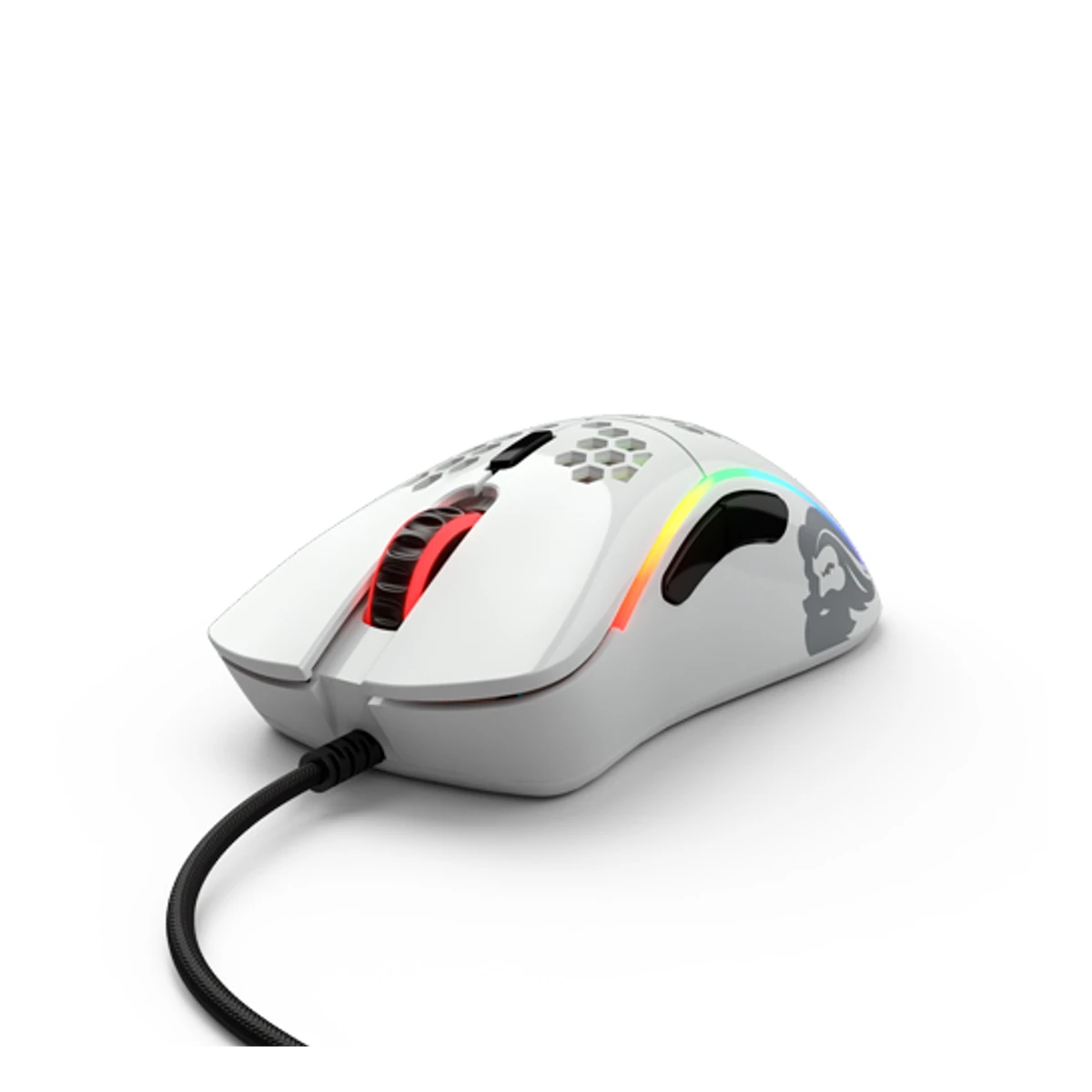 Glorious Model D Minus Gaming Mouse - Glossy White (Small to Medium Hands, 62g, Omron Switches, 12000 DPI) - GLO-MS-DM-GW view 2