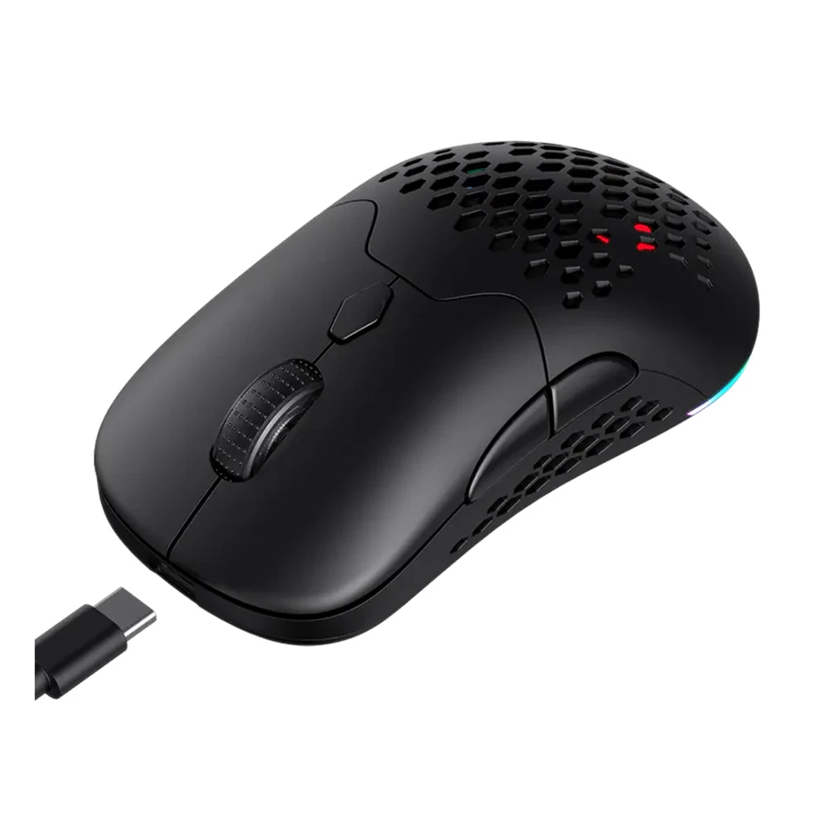 HAVIT Gamenote MS963WB Tri-Mode Gaming Mouse (Wired + 2.4G + BT5.0, PMW3325 Chip) - Black - MS963WB view 4