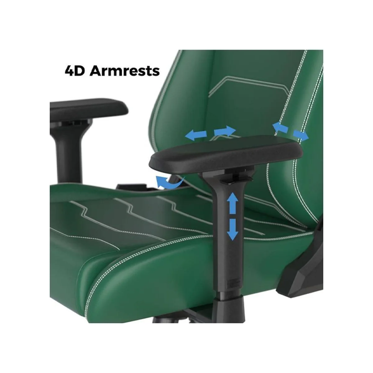 DXRACER MF23 Master Series Big and Tall Gaming Chair - Green (XL, Microfiber Leatherette, Adjustable Arms, 135° Recline) - GC-XLMF23LTD-E view 5