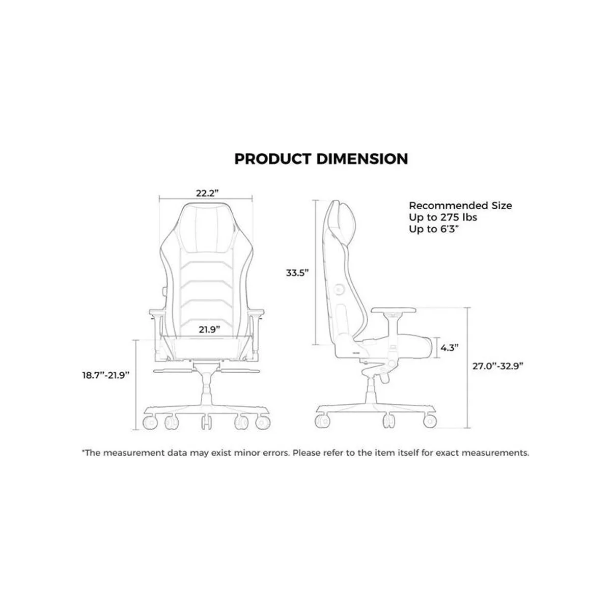 DXRACER MF23 Master Series Big and Tall Gaming Chair - Green (XL, Microfiber Leatherette, Adjustable Arms, 135° Recline) - GC-XLMF23LTD-E view 8