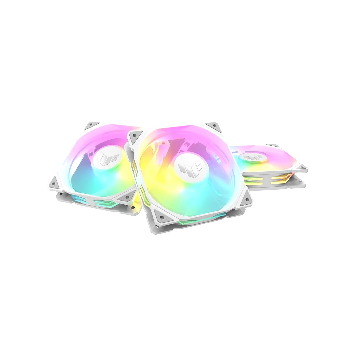 Asus TUF Gaming TR120 ARGB Triple Pack Case Fans - White - 90DA0093-B09020