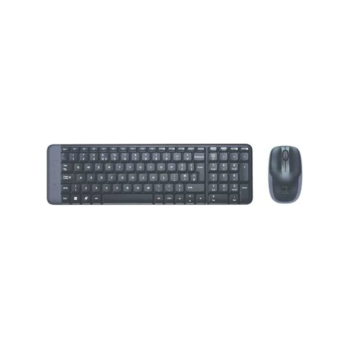 Logitech MK220 Wireless Keyboard and Mouse Set Compact - Black (Reliable Wireless, Plug-and-Play, Long Battery Life) - 920-003161