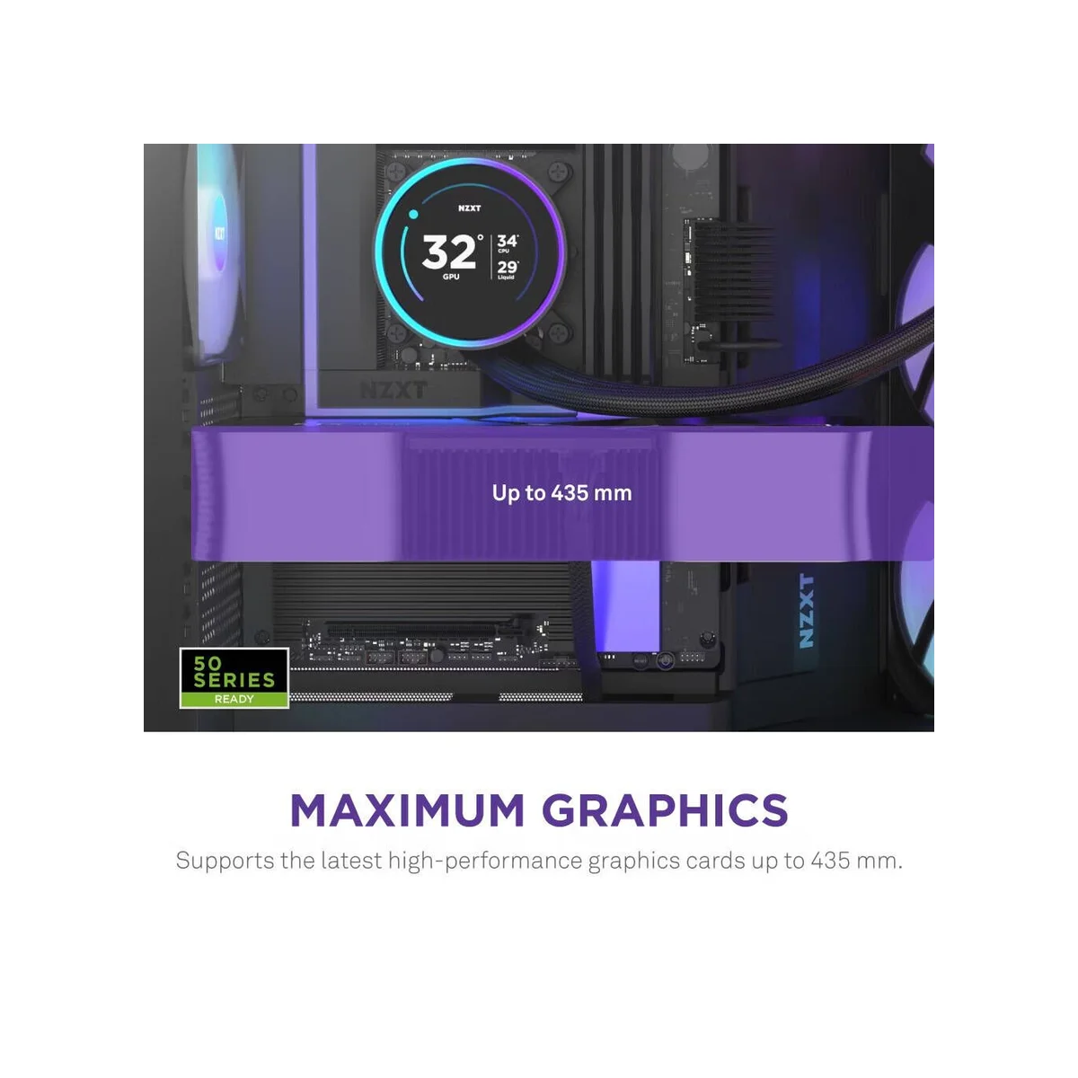 NZXT H9 Flow RGB+ ATX Mid Tower Gaming Case – Black - CM-H92FB-P1 view 5