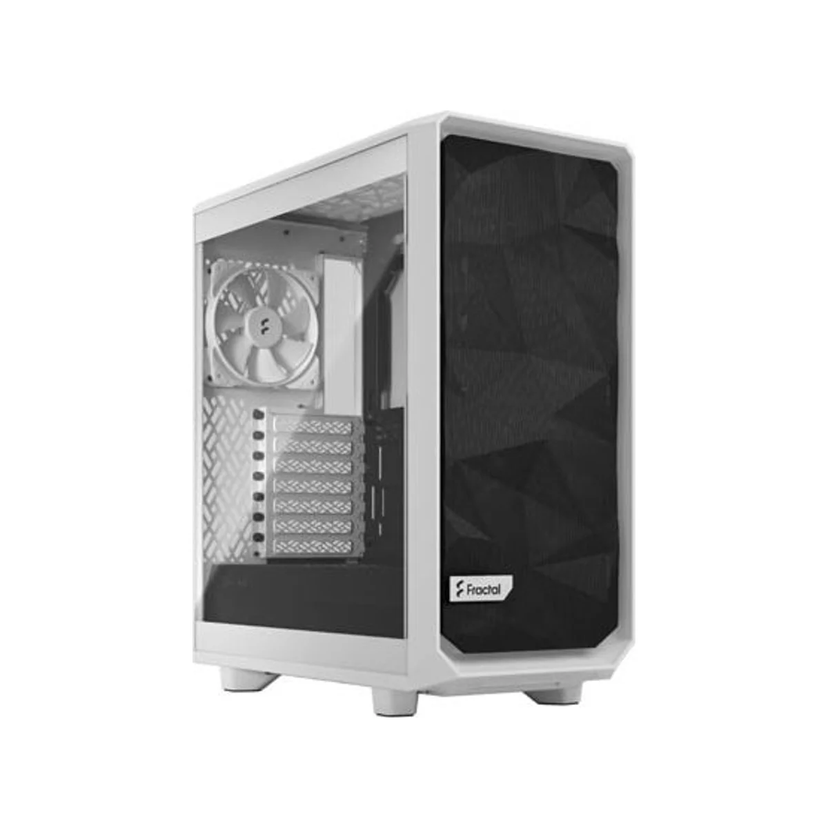 Fractal Meshify 2 Compact Lite Clear Tempered Glass ATX Gaming Case - White - FD-C-MEL2C-04