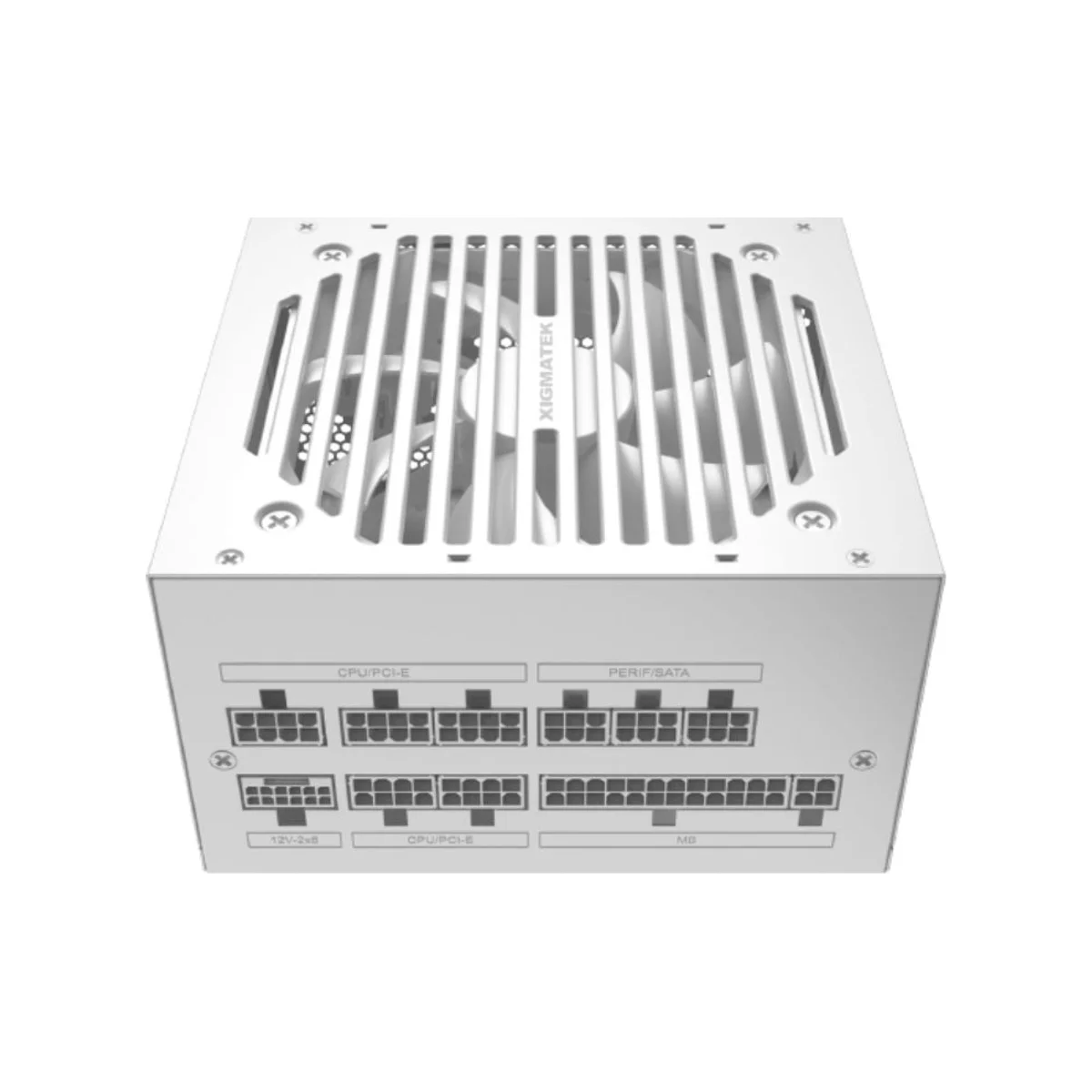 XIGMATEK Prime M 1000W 80 PLUS Gold Power Supply - White (1000W, 80+ Gold, ATX 3.1, PCIe 5.1, Fully Modular) - EN48128 view 3