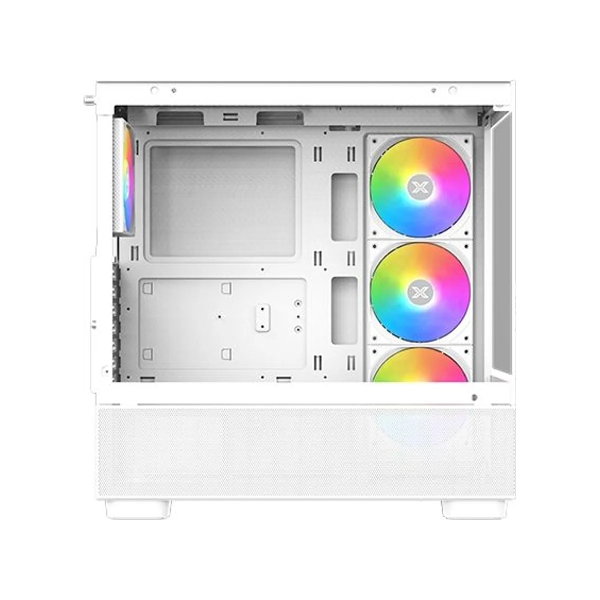 Xigmatek Endorphin Air V2 Arctic Tempered Glass ARGB ATX Gaming Case - White - EN41839 view 5