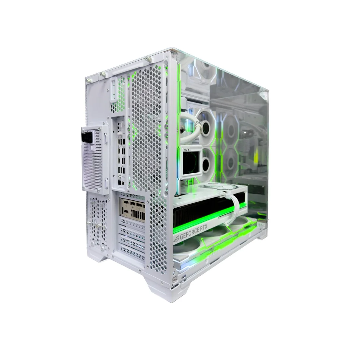 Gaming PC White Emerald (Ryzen 9 9950X3D, 64 GB DDR5 RAM, RTX 5090 32GB GPU) - Gaming_PC_White_Emerald view 4