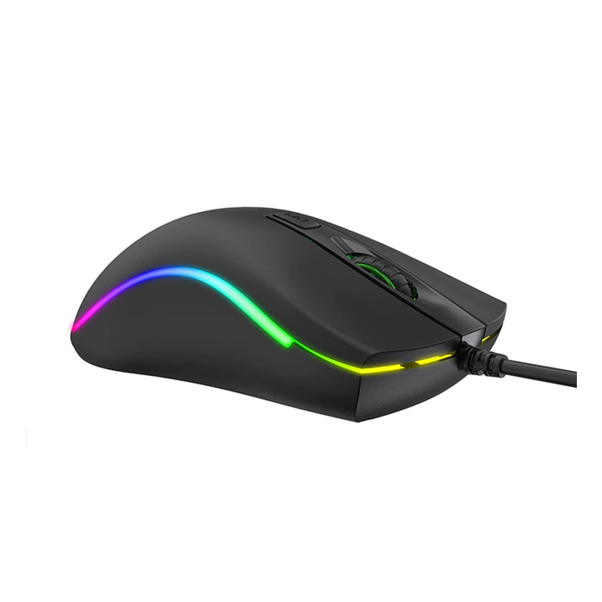 HAVIT MS72 Cool RGB LED USB Gaming Mouse (Black, 800-1200 DPI, 3 Million Clicks) - MS72 view 2