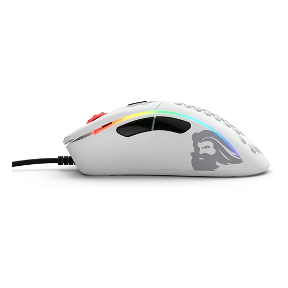 GLORIOUS Model D Minus Gaming Mouse - Matte White (Small to Medium Hands, 61g, 12000 DPI, Omron Switches) - GLO-MS-DM-MW view 4