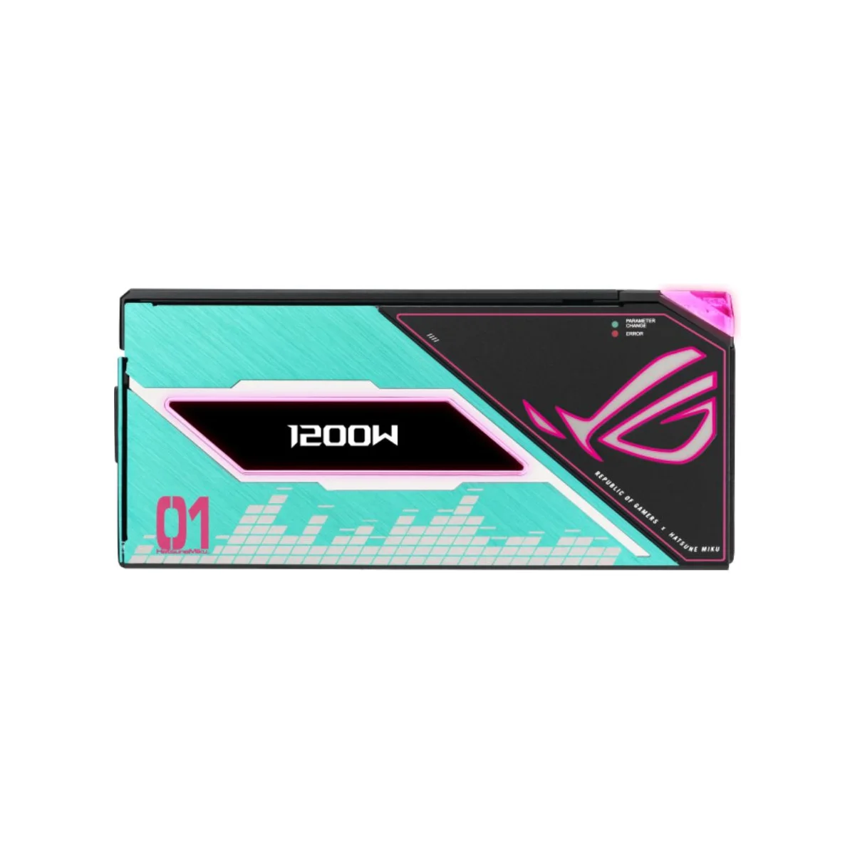 ASUS ROG Thor 1200W Platinum III Hatsune Miku Edition ATX Power Supply - Black - 90YE00V6-B0NA00 view 2